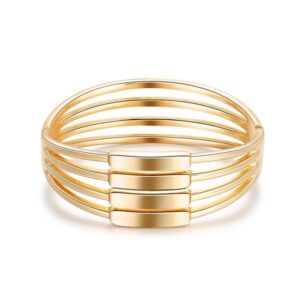 Βραχιόλι cuff με κρίκους