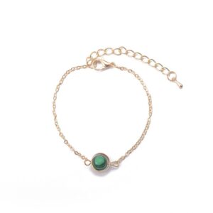 Βραχιόλι με πράσινη πέτρα