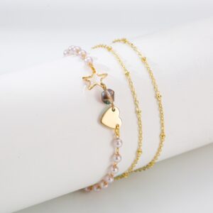 Σετ βραχιόλια με πέρλες