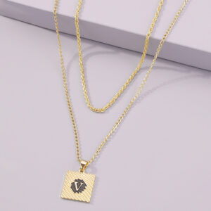 Διπλό κολιέ μενταγιόν