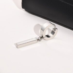 Geometric Stainless Steel Plating Dangling Earrings