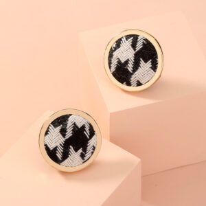 Σκουλαρίκια Houndstooth
