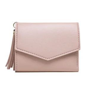 Short Tassel Wallet pink