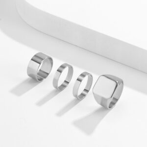 Retro Geometric Rings