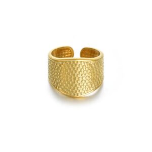 Retro Stitching Dot Ring