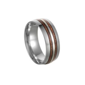 Stripe Style Titanium Rings